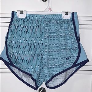 nike blue athletic shorts youth L